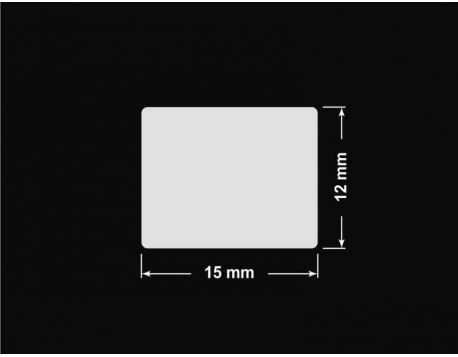 PLOMBA KRUCHA BIAŁA POŁYSK STABILNY PODKŁAD D-2829 prostokąt 15x12mm