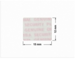 PLOMBA VOID TRANSPARENT POŁYSK PLOMBA SECURITY T-54AY2 prostokąt 15x12mm