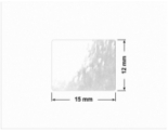 PLOMBA VOID TRANSPARENT POŁYSK OTWARTY OPENED T-54AX2 prostokąt 15x12mm