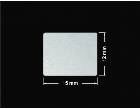 PLOMBA SREBRNA PÓŁPOŁYSK PLASTER MIODU T-441M2 prostokąt 15x12mm