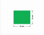 PLOMBA ZIELONA PMS354 MAT VOIDOPEN A-34ZV3 prostokąt 15x12mm