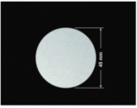 PLOMBA SREBRNA PÓŁPOŁYSK PLASTER MIODU T-441M2 kółko 45mm