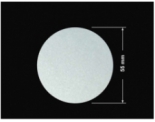 PLOMBA SREBRNA PÓŁPOŁYSK PLASTER MIODU T-441M2 kółko 55mm