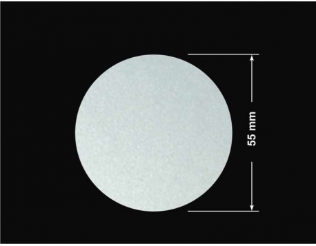 PLOMBA SREBRNA PÓŁPOŁYSK PLASTER MIODU T-441M2 kółko 55mm