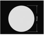 PLOMBA VOID BIAŁA POŁYSK PLASTER MIODU D-45KM kółko 75mm