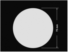 PLOMBA VOID BIAŁA POŁYSK PLASTER MIODU D-45KM kółko 75mm