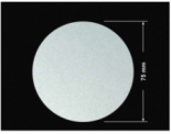 PLOMBA SREBRNA PÓŁPOŁYSK PLASTER MIODU T-441M2 kółko 75mm