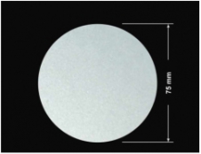 PLOMBA SREBRNA PÓŁPOŁYSK PLASTER MIODU T-441M2 kółko 75mm