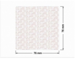 PLOMBA SECURITY GENUINE TRANSPARENT POŁYSK OTWARTY OPENED T-54AY2 kwadrat 76x76mm