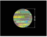 PLOMBA HOLOGRAFICZNA SECURITY VOID D-100 kółko 20mm