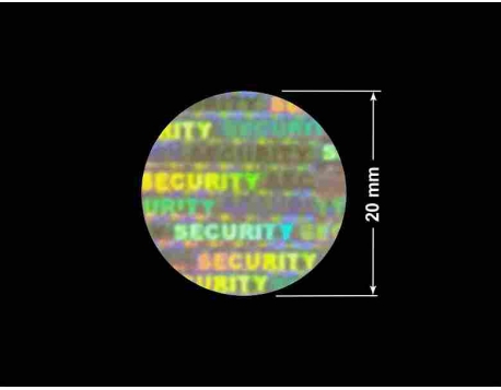 PLOMBA HOLOGRAFICZNA SECURITY VOID D-100 kółko 20mm