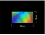 PLOMBA VOID HOLOGRAFICZNA TĘCZA PLASTER MIODU D-150M prostokąt 19x10mm