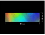 PLOMBA VOID HOLOGRAFICZNA TĘCZA PLASTER MIODU D-150M prostokąt 38x10mm