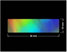 PLOMBA VOID HOLOGRAFICZNA TĘCZA PLASTER MIODU D-150M prostokąt 38x10mm