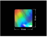 PLOMBA VOID HOLOGRAFICZNA TĘCZA PLASTER MIODU D-150M kwadrat 15x15mm