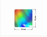 PLOMBA VOID HOLOGRAFICZNA TĘCZA PLASTER MIODU D-150M kwadrat 15x15mm