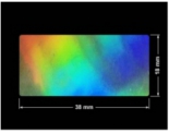 PLOMBA VOID HOLOGRAFICZNA TĘCZA PLASTER MIODU D-150M prostokąt 38x18mm