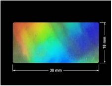 PLOMBA VOID HOLOGRAFICZNA TĘCZA PLASTER MIODU D-150M prostokąt 38x18mm