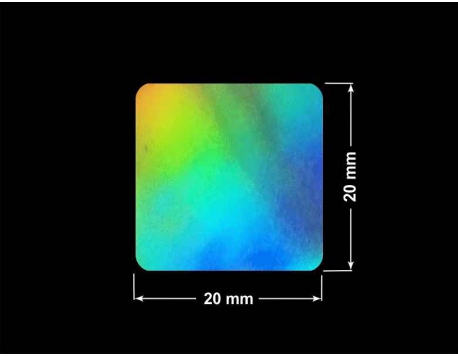 PLOMBA VOID HOLOGRAFICZNA TĘCZA PLASTER MIODU D-150M kwadrat 20x20mm