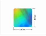 PLOMBA VOID HOLOGRAFICZNA TĘCZA PLASTER MIODU D-150M kwadrat 20x20mm