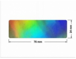 PLOMBA VOID HOLOGRAFICZNA TĘCZA PLASTER MIODU D-150M prostokąt 76x24mm