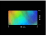 PLOMBA VOID HOLOGRAFICZNA TĘCZA PLASTER MIODU D-150M prostokąt 50x25mm