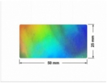 PLOMBA VOID HOLOGRAFICZNA TĘCZA PLASTER MIODU D-150M prostokąt 50x25mm