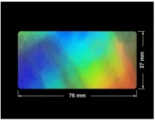 PLOMBA VOID HOLOGRAFICZNA TĘCZA PLASTER MIODU D-150M prostokąt 76x37mm