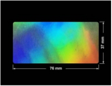 PLOMBA VOID HOLOGRAFICZNA TĘCZA PLASTER MIODU D-150M prostokąt 76x37mm