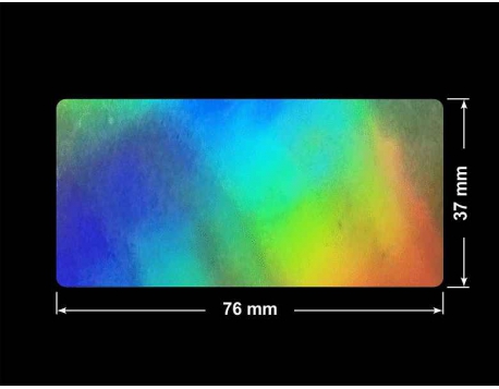 PLOMBA VOID HOLOGRAFICZNA TĘCZA PLASTER MIODU D-150M prostokąt 76x37mm