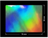 PLOMBA VOID HOLOGRAFICZNA TĘCZA PLASTER MIODU D-150M prostokąt 76x56mm
