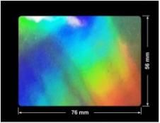 PLOMBA VOID HOLOGRAFICZNA TĘCZA PLASTER MIODU D-150M prostokąt 76x56mm