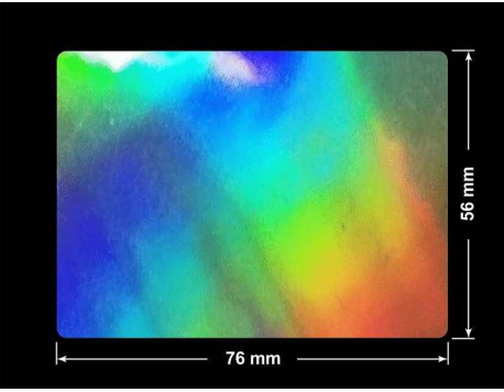 PLOMBA VOID HOLOGRAFICZNA TĘCZA PLASTER MIODU D-150M prostokąt 76x56mm