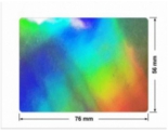 PLOMBA VOID HOLOGRAFICZNA TĘCZA PLASTER MIODU D-150M prostokąt 76x56mm