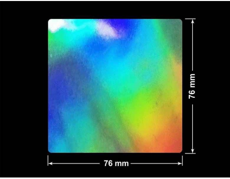 PLOMBA VOID HOLOGRAFICZNA TĘCZA PLASTER MIODU D-150M kwadrat 76x76mm