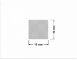 PLOMBA VOID SREBRNA PÓŁMAT SZACHOWNICA D-401K kwadrat 10x10mm
