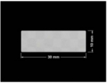 PLOMBA VOID SREBRNA PÓŁMAT SZACHOWNICA D-401K prostokąt 30x10mm
