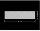 PLOMBA VOID SREBRNA PÓŁMAT SZACHOWNICA D-401K prostokąt 38x10mm