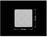 PLOMBA VOID SREBRNA PÓŁMAT SZACHOWNICA D-401K kwadrat 15x15mm