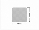 PLOMBA VOID SREBRNA PÓŁMAT SZACHOWNICA D-401K kwadrat 15x15mm