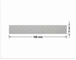 PLOMBA VOID SREBRNA PÓŁMAT SZACHOWNICA D-401K prostokąt 100x15mm