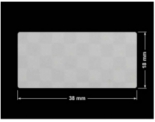 PLOMBA VOID SREBRNA PÓŁMAT SZACHOWNICA D-401K prostokąt 38x18mm