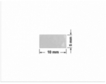 PLOMBA VOID BIAŁA POŁYSK PLASTER MIODU D-452M2 prostokąt 10x5mm