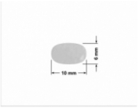 PLOMBA VOID BIAŁA POŁYSK PLASTER MIODU D-452M2 elipsa 10x6mm