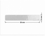 PLOMBA VOID BIAŁA POŁYSK PLASTER MIODU D-452M2 prostokąt 38x6mm