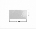 PLOMBA VOID BIAŁA POŁYSK PLASTER MIODU D-452M2 prostokąt 19x10mm