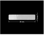 PLOMBA VOID BIAŁA POŁYSK PLASTER MIODU D-452M prostokąt 30x6mm