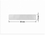 PLOMBA VOID BIAŁA POŁYSK PLASTER MIODU D-452M prostokąt 30x6mm