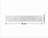 PLOMBA VOID BIAŁA POŁYSK PLASTER MIODU D-452M prostokąt 38x6mm