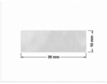 PLOMBA VOID BIAŁA POŁYSK PLASTER MIODU D-452M prostokąt 30x10mm
